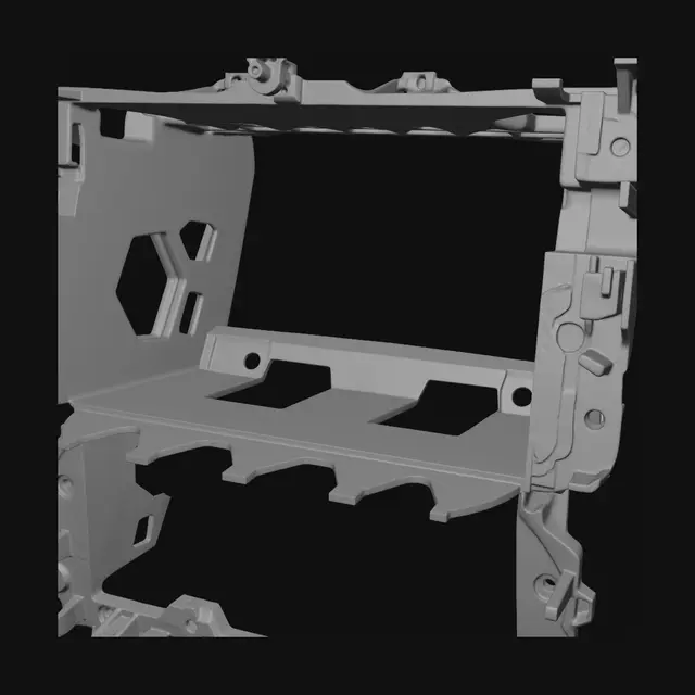 3D model for Automotive plastic frame
