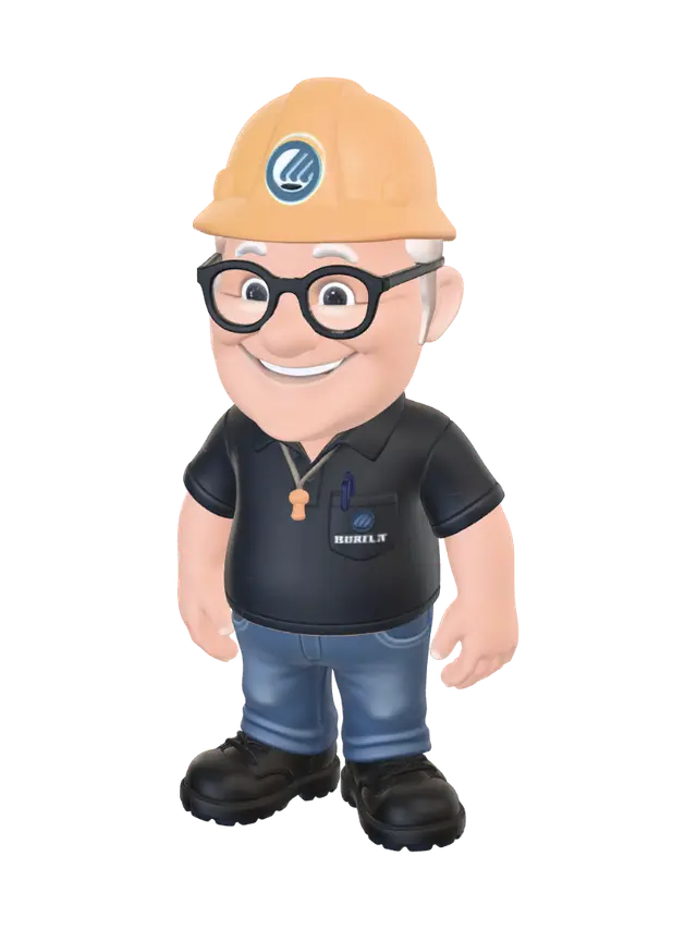 Modello 3D Smiling Construction Worker - Constructionworker, generato dall’IA
