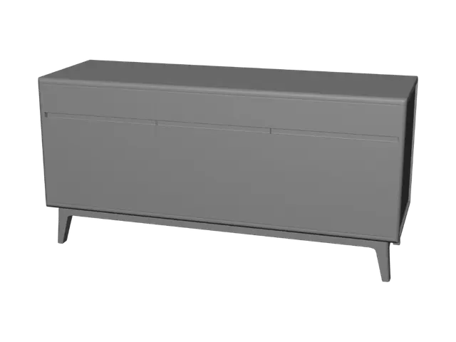3D model for Mid-Century Oak Sideboard