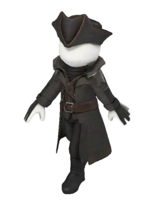bloodborn hunter - Bloodborne 3D model, vytvořený pomocí AI
