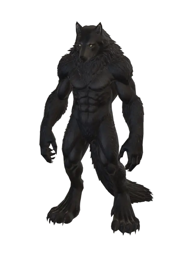 3D model for Obsidian Wolf