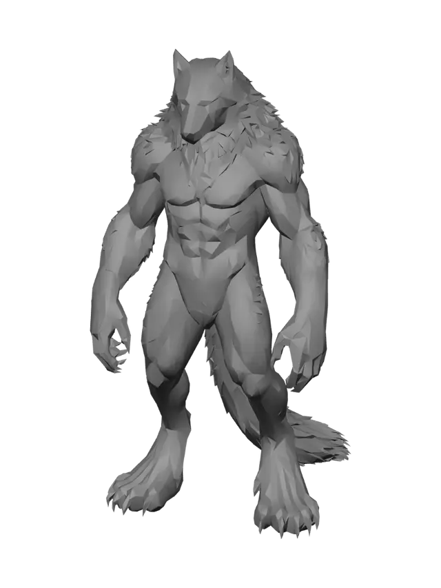 3D model for Obsidian Wolf