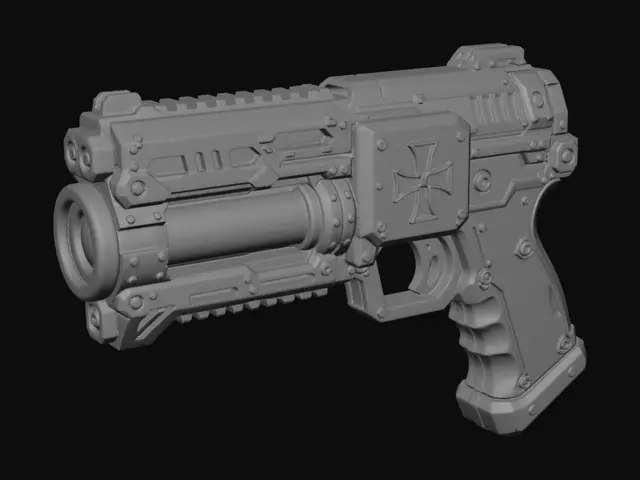 3D model for Maltese Cross Arc Pistol