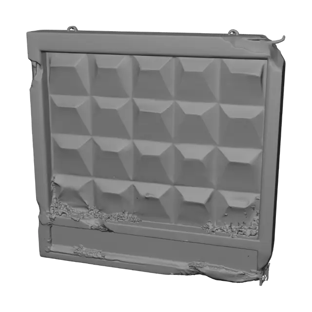3D model for Weathered Concrete Barrier
