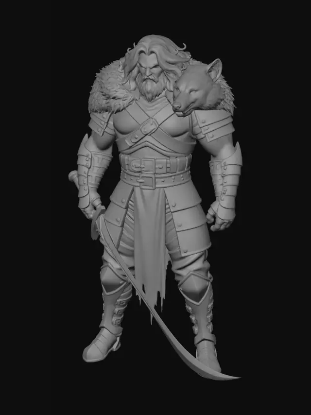 3D model for Warrior of the North