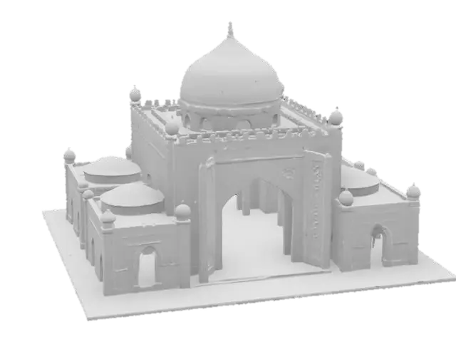 3D model for Create a building, the Chorsu Bazaar, realistic, architure 
