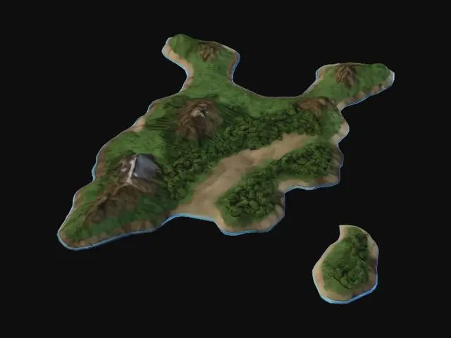 3D model for Verdant Archipelago