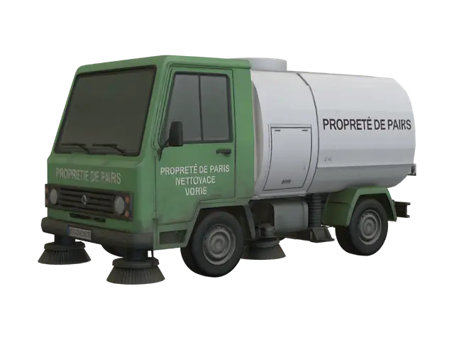 3D model for Paris Street Cleaning Truck