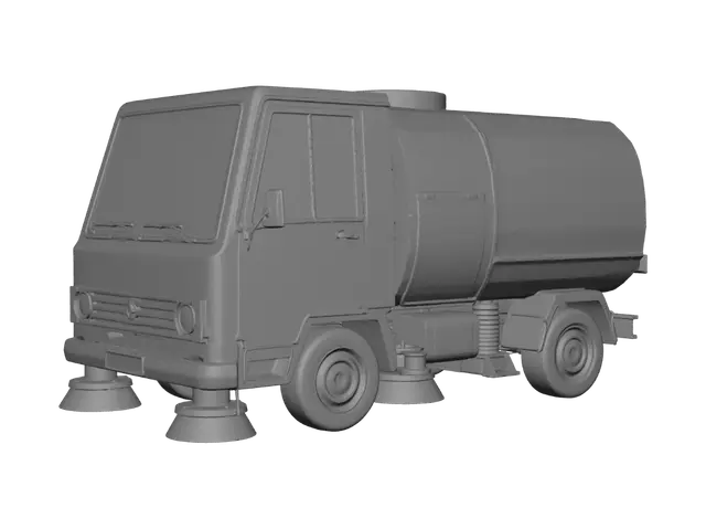 3D model for Paris Street Cleaning Truck