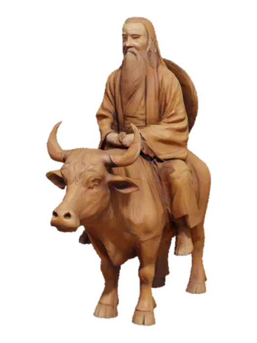 3D model for Copper statue of Lao Tsu riding an Ox