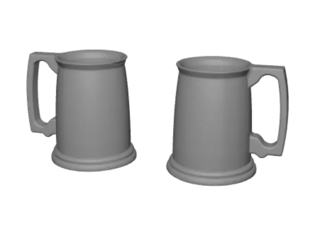 3D model for Twin Tankards