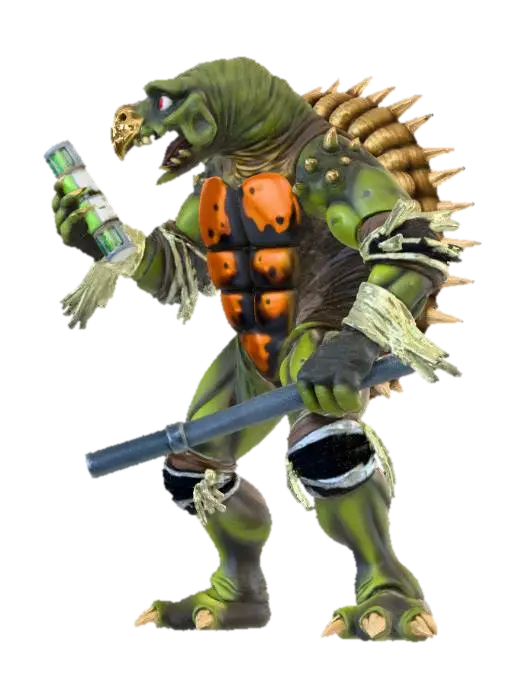 toka - Turtles 3D model, vytvořený pomocí AI