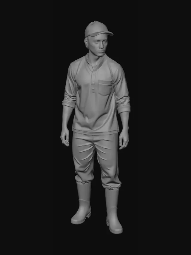 3D model for Farmhand in Boots