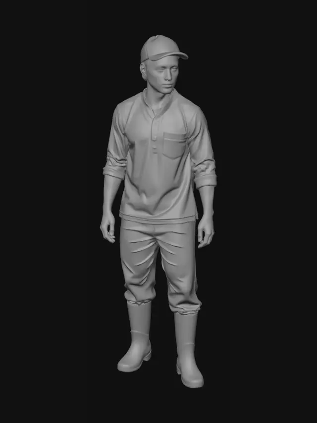 3D model for Farmhand in Boots
