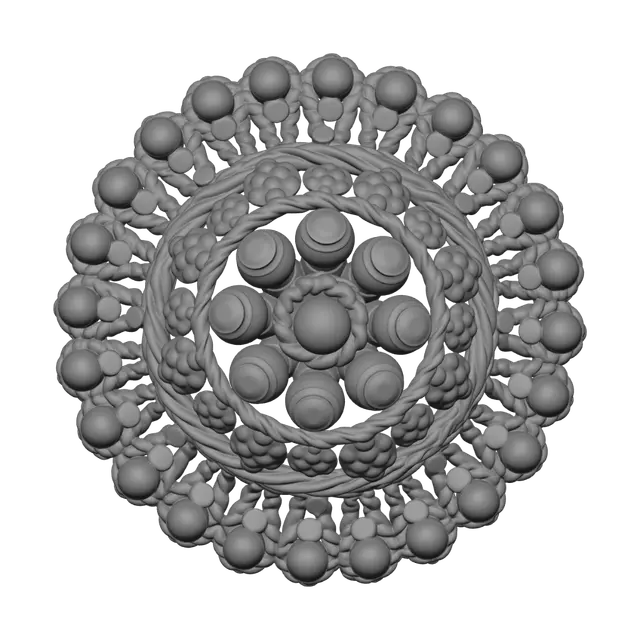 3D model for Gold Filigree Sphere