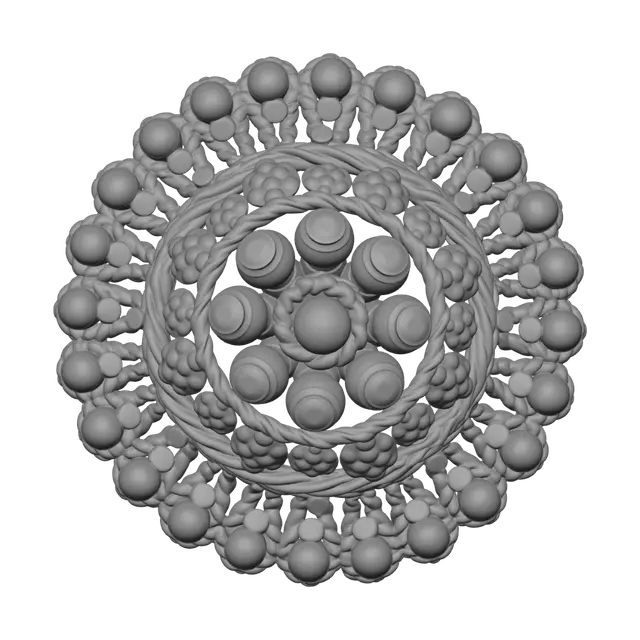 3D model for Gold Filigree Sphere