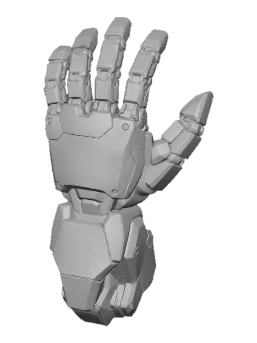 3D model for Graffiti Cyborg Hand, #Thanksgiving#