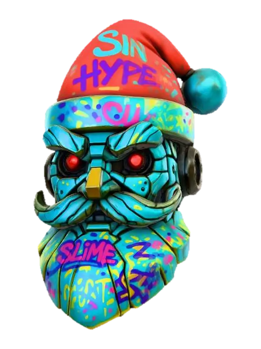 3D model for Graffiti Santa Bot, #Christmas2025#