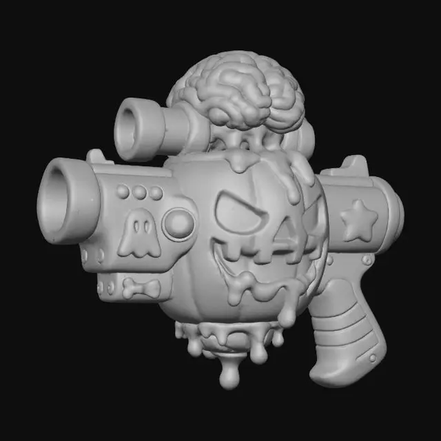3D model for Pumpkin Blaster, #Halloween2025#