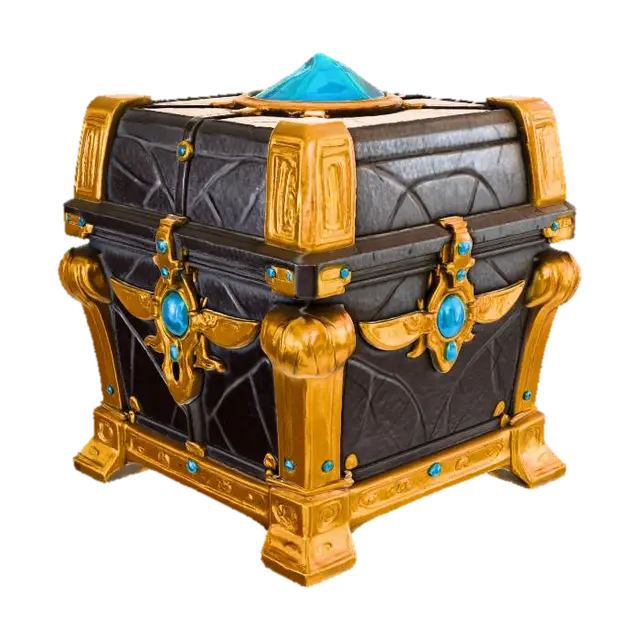 Treasure Chest of the Ancients, #Thanksgiving# - Loot 3D model, vytvořený pomocí AI