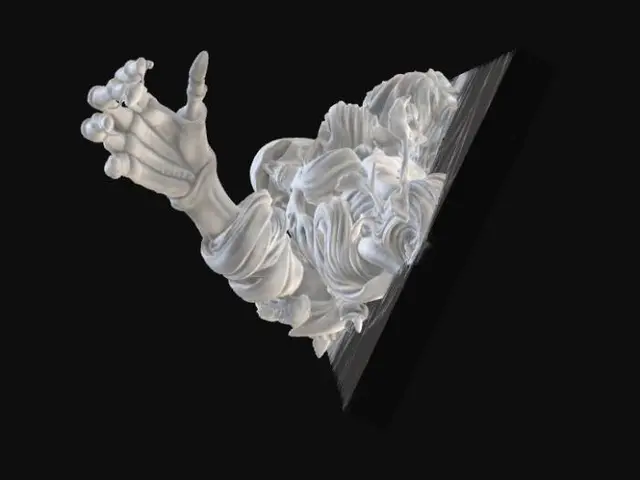 3D model for Skull art wall