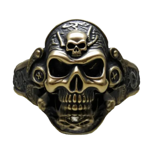 Men’s pirate ring 3D model, vytvořený pomocí AI