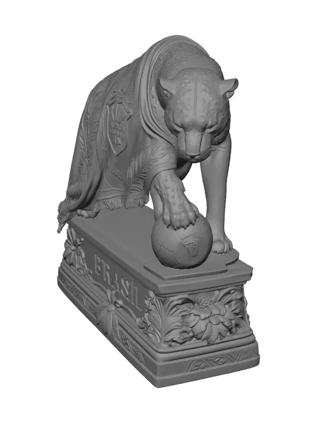 3D model for Brazilian Jaguar Statue