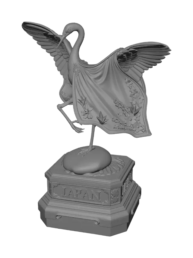 3D model for Crane of Japan