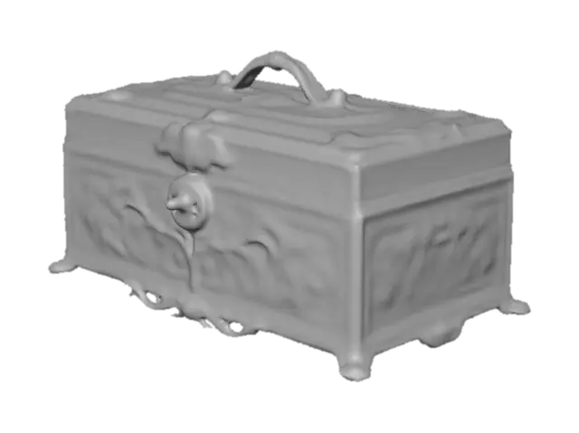 3D model for gold jewelry box