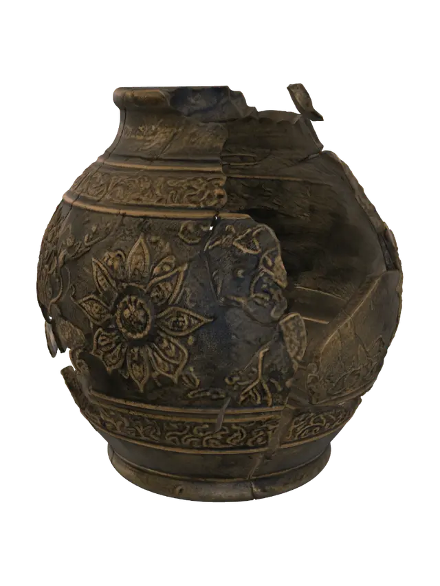 3D model for Broken Ornate Vase
