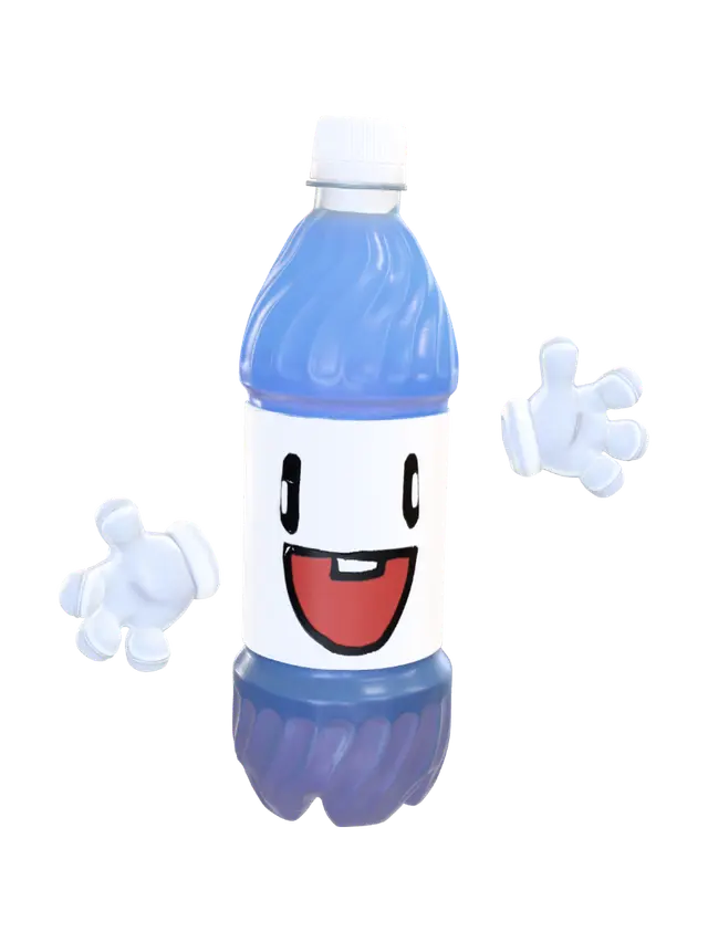 Fuego - Bubbly 3D model, vytvořený pomocí AI