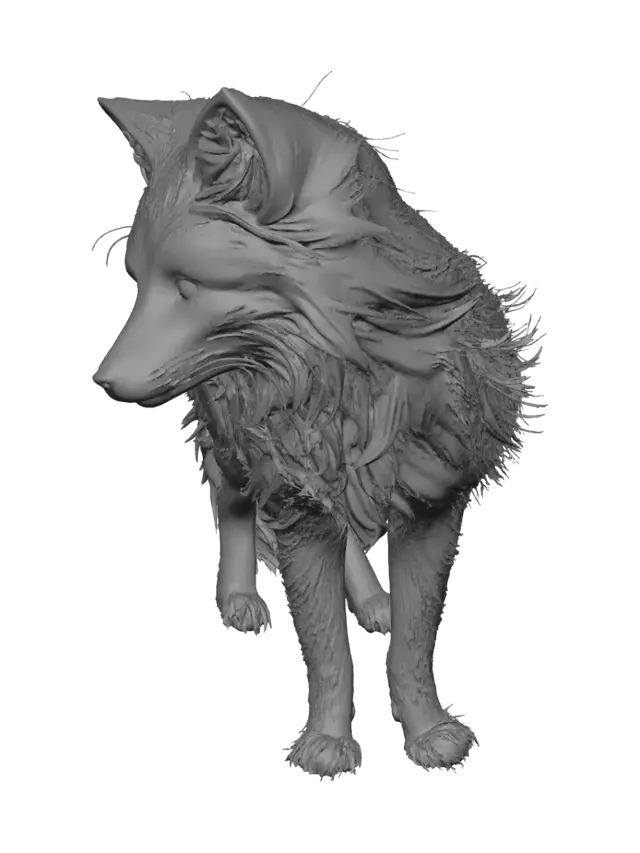 3D model for Snowbound Fox