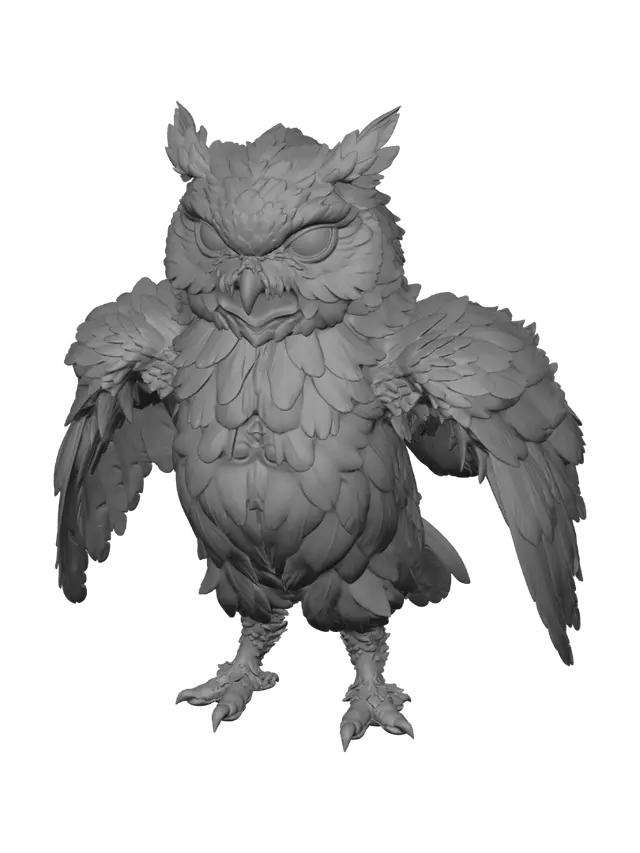 3D model for Azurefeather Owl