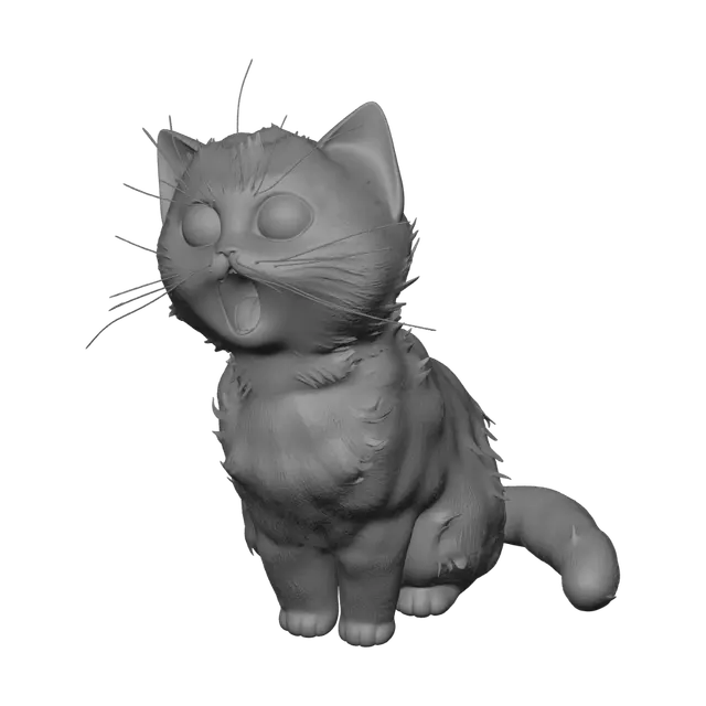 3D model for Starry-Eyed Kitten
