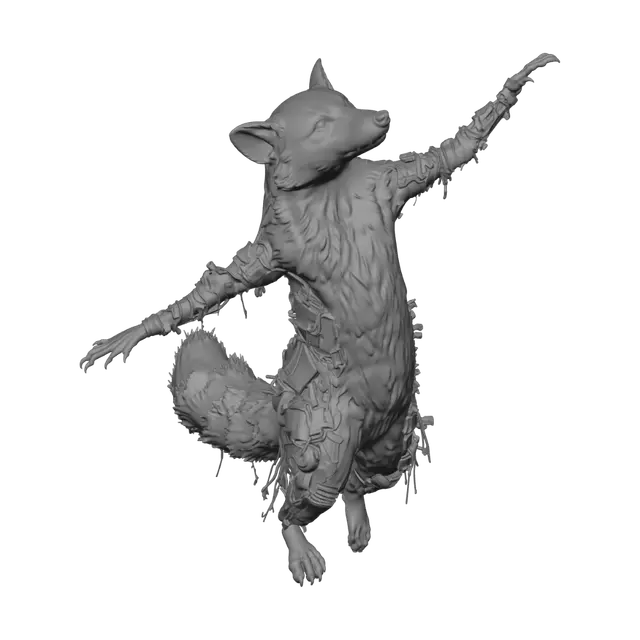 3D model for Luminescent Raccoon