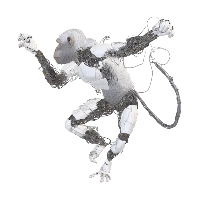3D model for Leap of the Chrome Ape