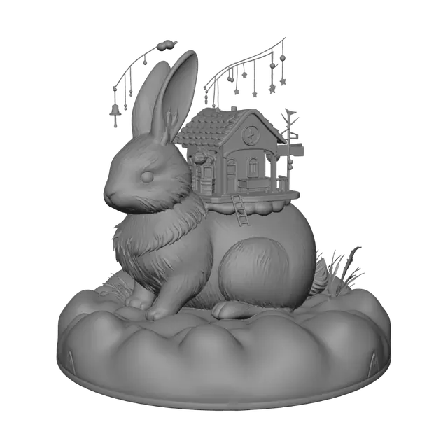 3D model for Moonlit Rabbit Cloudhouse