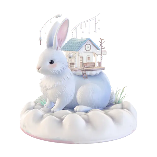 3D model for Moonlit Rabbit Cloudhouse