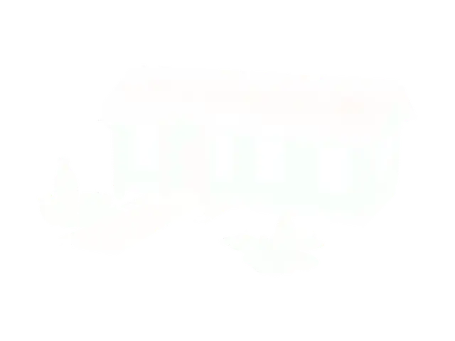 3D model for Архитектурный рендер фасада одноэтажного каркасного дома на фото №1 сделай как на фото №2 всю информации бери с фото №2 темно-зеленые деревянный блок хаус, двускатная крыша из шифера 8-ми волнового стариного с выраженной текстурой. Темно-коричневый кирпичный цоколь, белые прямоугольные окна с высокими перегородками. Парадный вход как на фото с массивными коричневыми деревянными колоннами и небольшим каменным крыльцом со ступенями. Уютный ландшафтный дизайн: зеленый газон, дорожка из плитки к дому, хвойные кустарники. Мягкий закатный свет, теплые солнечные блики на крыше, фотореалистичная текстура материалов, детализированная архитектурная визуализация, профессиональная съемка на широкоугольный объектив, разрешение 8k, V-Ray рендер
