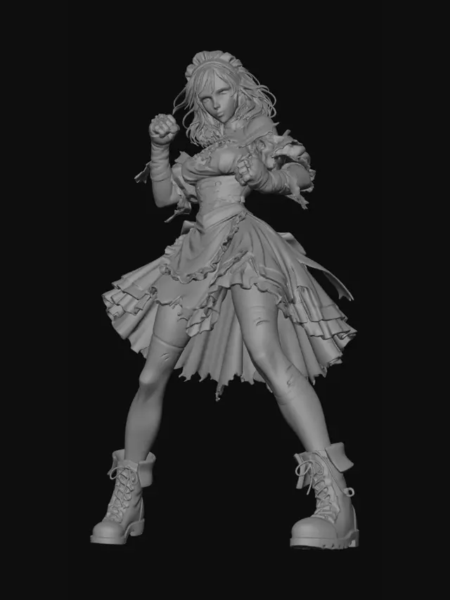 3D model for Battlemaid