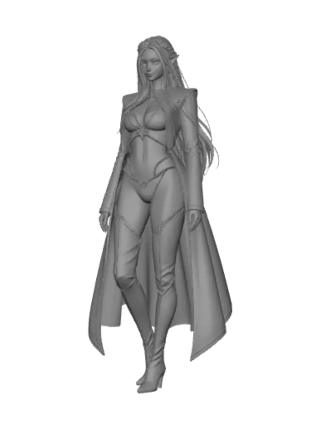 3D model for Ivory Moon Elf