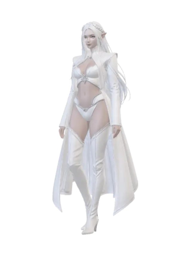3D model for Ivory Moon Elf
