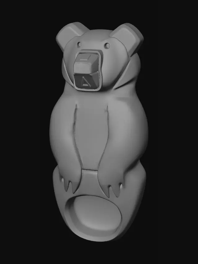 3D model for Blue Bear Amulet