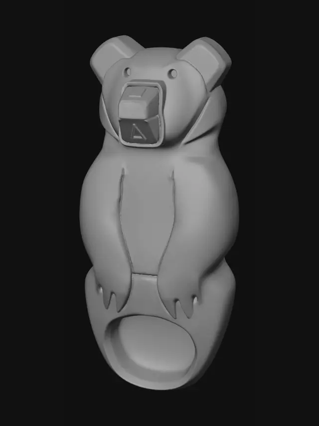 3D model for Blue Bear Amulet
