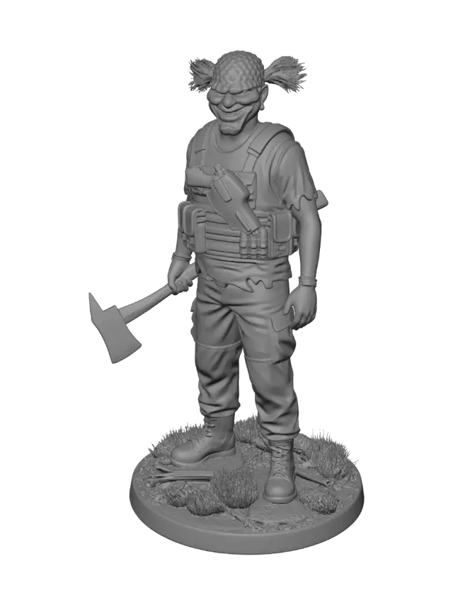 3D model for Patriotic Clown Warrior