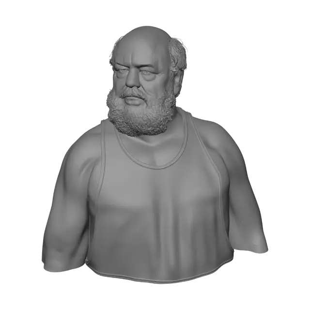 3D model for Old Man with a White Beard
