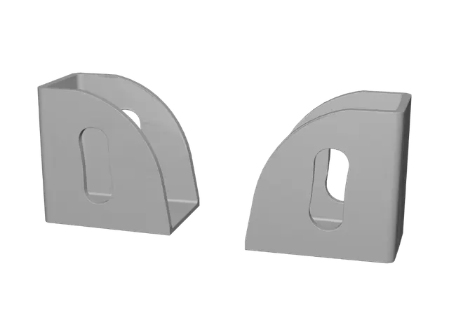 3D model for Black 3D Printed Mounting Brackets