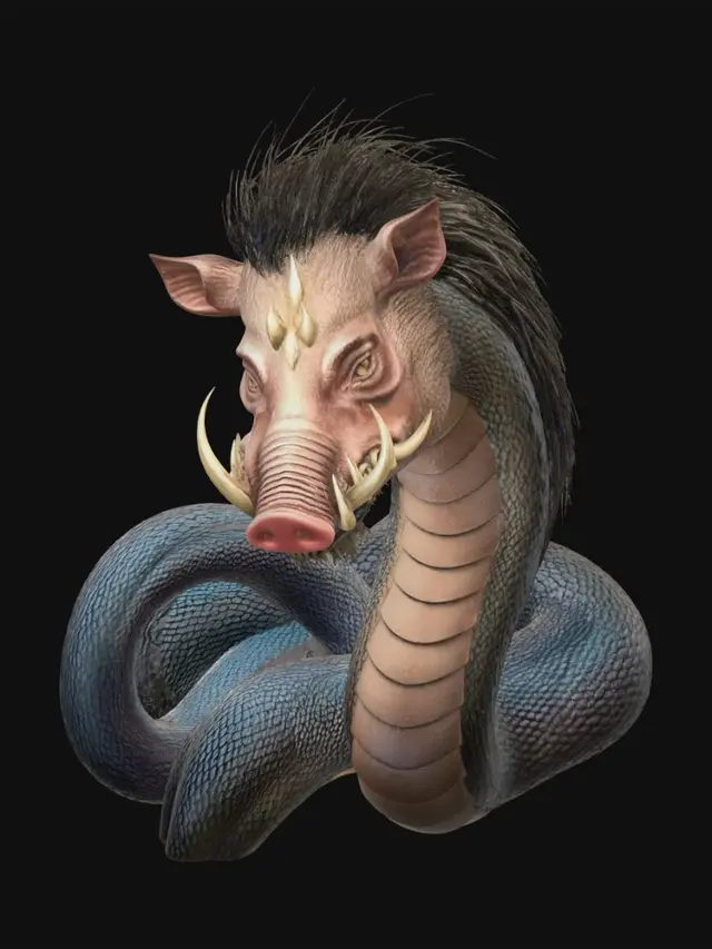 3D model for Moonlit River Serpent