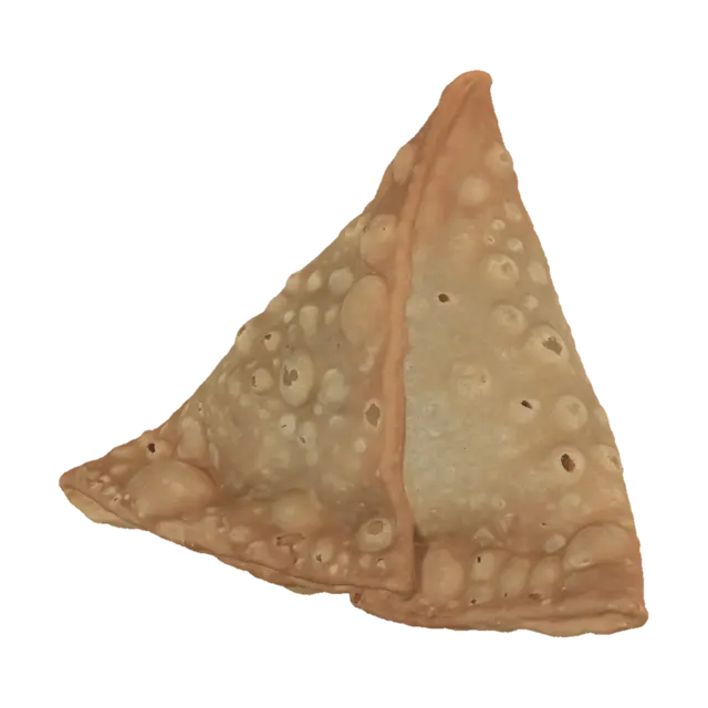 Crispy Wonton Triangle 3D model, vytvořený pomocí AI