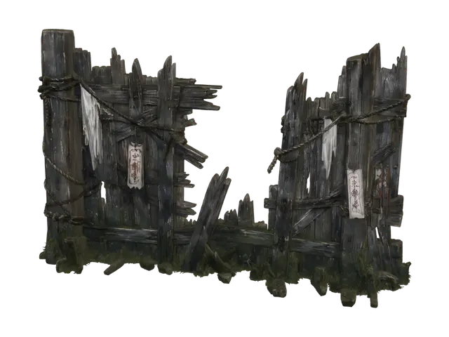 3D model for Weathered Timber Gate